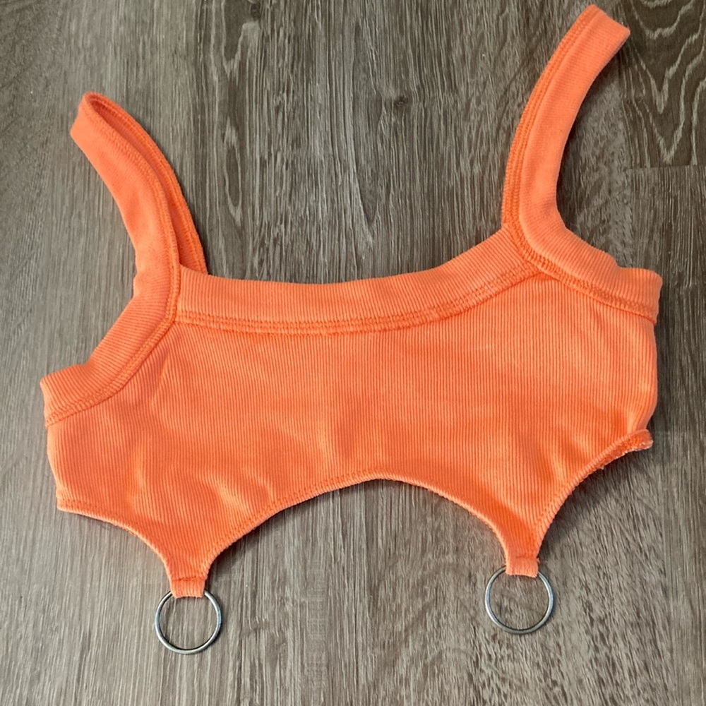 Orange ultra crop top
